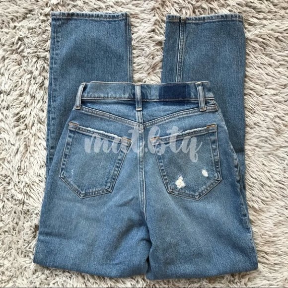 Abercrombie & Fitch Ultra High Rise The 90s Slim Straight Jeans 25 0S - Picture 3 of 4